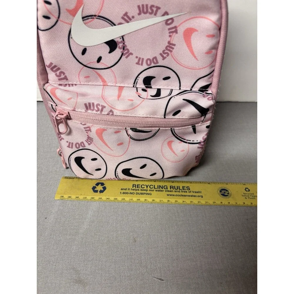 Nike Brasilia Just Do It Fuel Pack Lunch Bag Box Tote White Splatter Swoosh